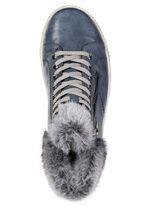 Remonte, gefütterte Damen-Boots, Winterschuhe, Weite G, mit herausnehmbarem Fußbett JEANS