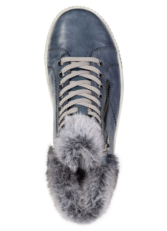 Remonte, gefütterte Damen-Boots, Winterschuhe, Weite G, mit herausnehmbarem Fußbett JEANS