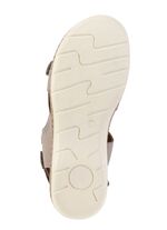 ELENA EDEN Sandale mit Kontrastbes&auml;tzen TAUPE