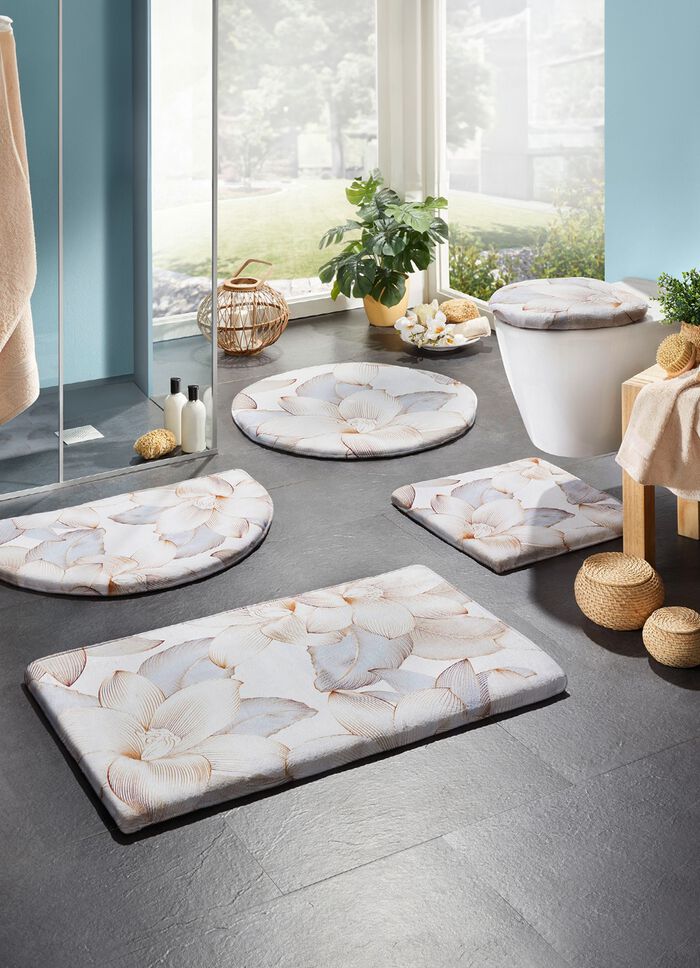 Traumhaft weiche Badgarnitur mit Bandeinfassung MULTICOLOR