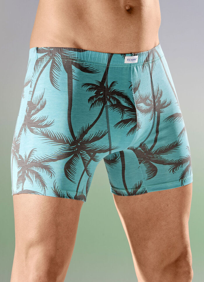Dreierpack Pants mit Palmendruck 