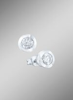 Solitaire-Ohrstecker aus Wei&szlig;gold 