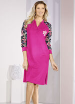 Zweierpack Nachthemden mit Raglanärmeln und Knopfleiste 