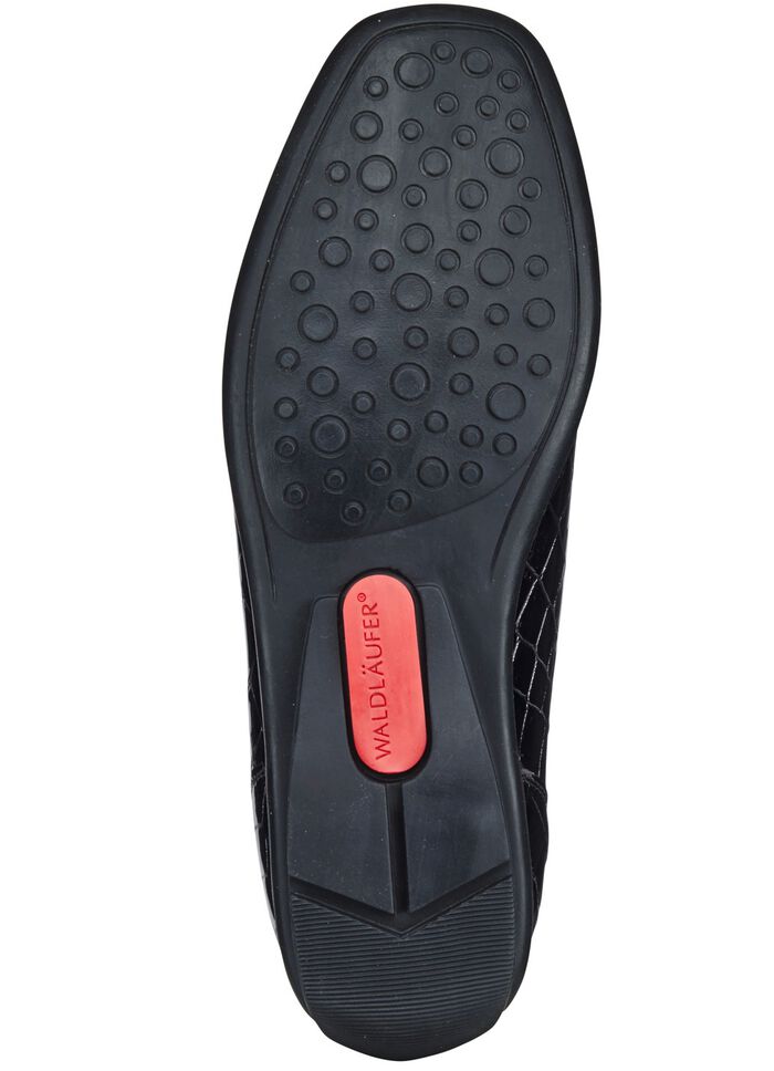 Waldl&auml;ufer, stilvolle Damen-Slipper, Weite H, mit herausnehmbarem Fu&szlig;bett 