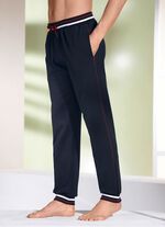 Hose mit Ripp-B&uuml;ndchen MARINE