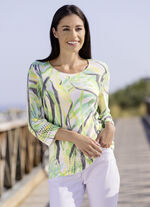 Pullover mit Ajourakzenten 