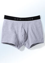 Schiesser Dreierpack Pants mit Elastikbund 1X MARINE, 1X ROT, 1X GRAU MELIERT