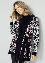 Strickjacke in Jacquard-Dessin 