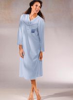 Zweierpack Nachthemden, 3/4 -langen &Auml;rmeln mit Knopfleiste 