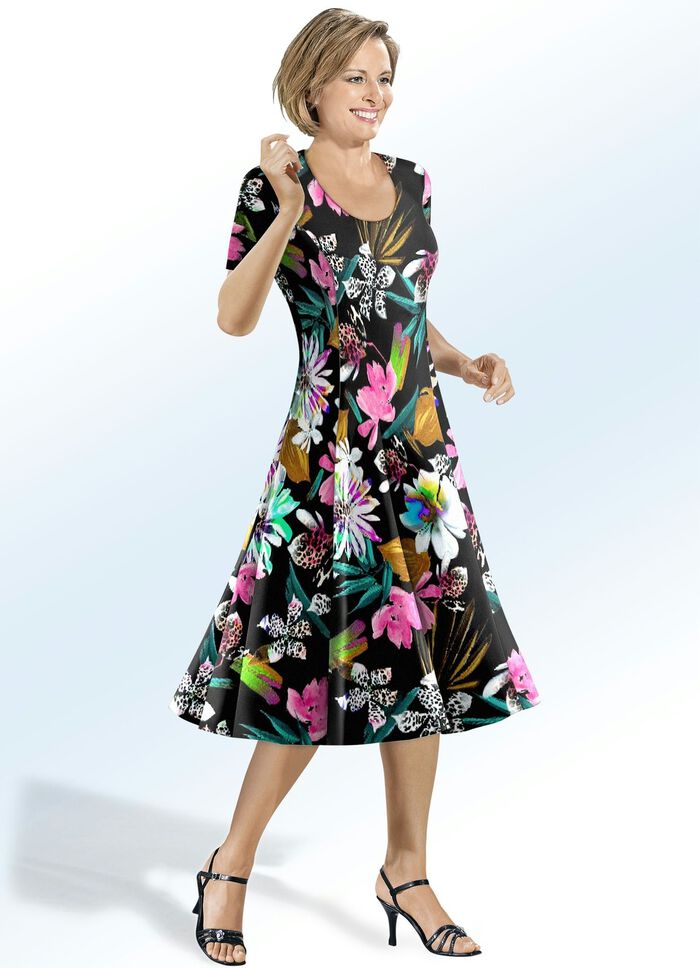 Kleid mit Floral-Dessin 