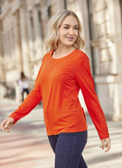 Unifarbenes Shirt 
