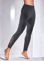 Leggings mit Spitzeneinsatz  ANTHRAZIT