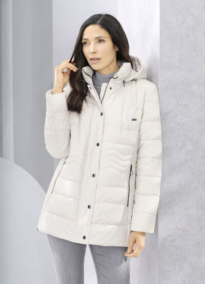 Funktionsjacke mit Längssteppung seitlich 