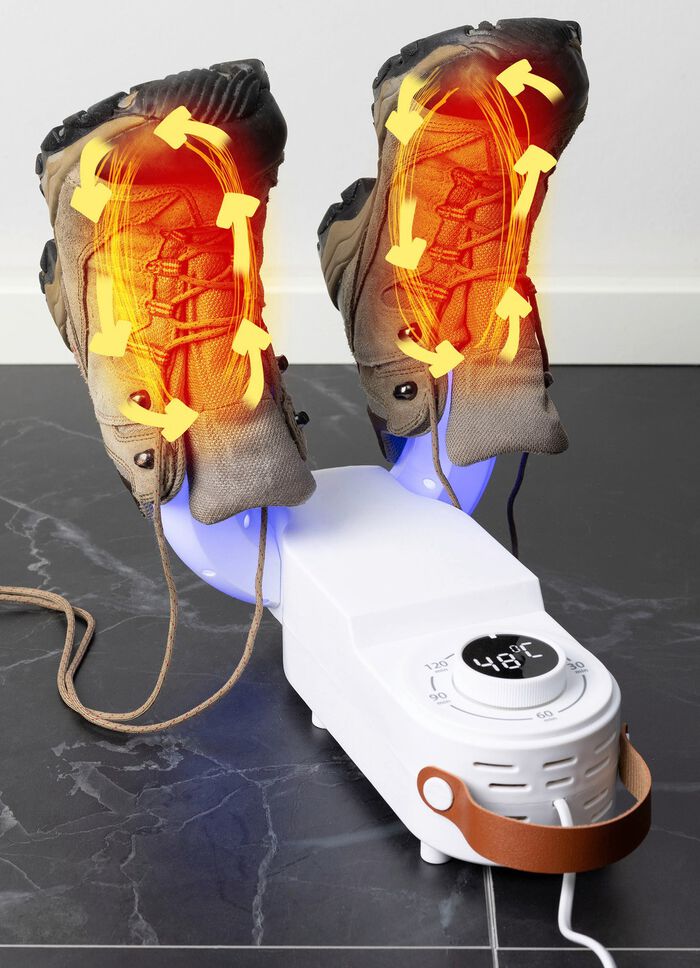 Faltbarer Schuhtrockner mit 360-Grad-Hei&szlig;luftzirkulation 