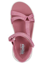 SKECHERS, sportliche Damen-Sandalen, mit geformter Slip-Ins Fersenplatte MAUVE