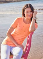 Shirt mit Pl&auml;ttchenzier 