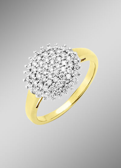 Damenring mit 60 Brillanten  Damenring mit 60 Brillanten