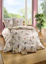 Bettwäsche-Garnitur mit Reißverschluss CREME