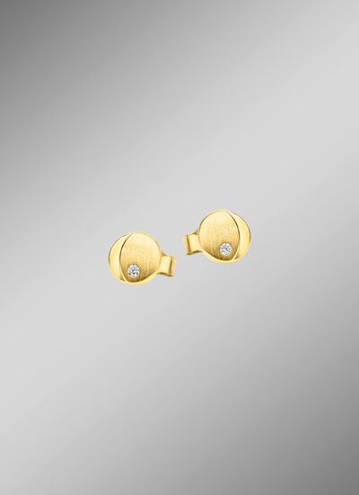 Moderne Ohrstecker mit Zirkonia 