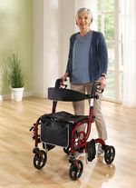 Rollator, auch als Rollstuhl nutzbar 