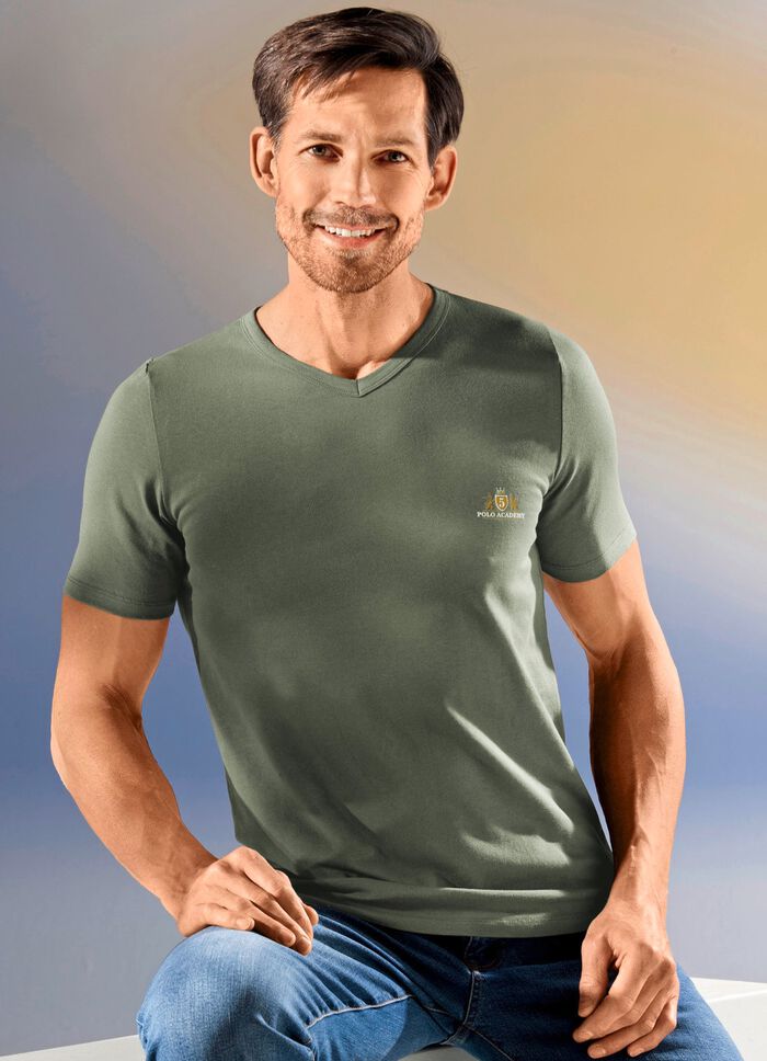 Dreierpack Shirts mit V-Ausschnitt 