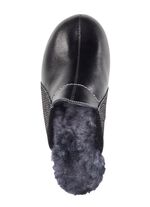 ELENA EDEN Pantoffel aus Kalb-Nappaleder SCHWARZ