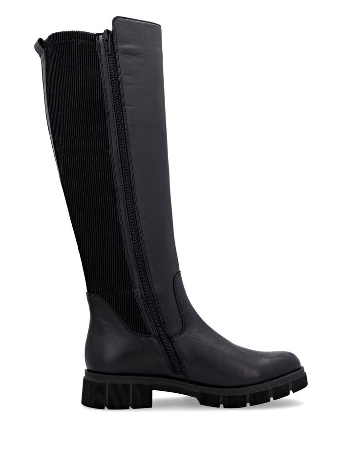 Remonte, klassische Damen-Stiefel, Winterschuhe, Weite G, mit Reißverschluss SCHWARZ