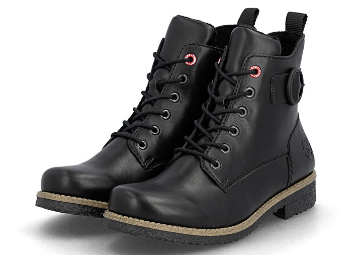 Rieker, klassische Damen-Stiefeletten, mit Reißverschluss SCHWARZ