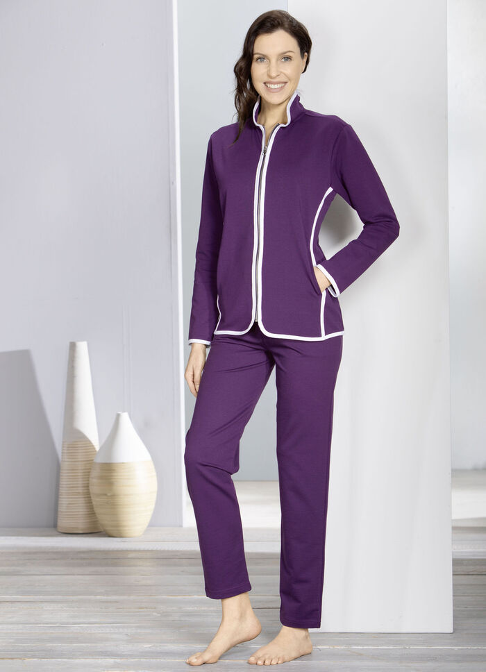 Hausanzug von Plantier AUBERGINE