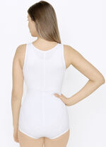 Susa Hosenkorselett mit Vorderreißverschluss WEISS