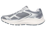SKECHERS Schnür-Sneaker aus Metallicleder SILBER-GRAU