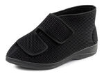 Klettschuh aus elastischem Textilmaterial SCHWARZ