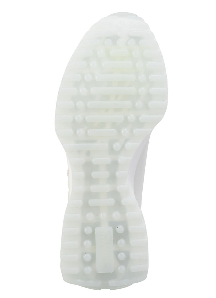 Waldl&auml;ufer Sneaker mit Nietenbesatz WEISS-EISGRAU