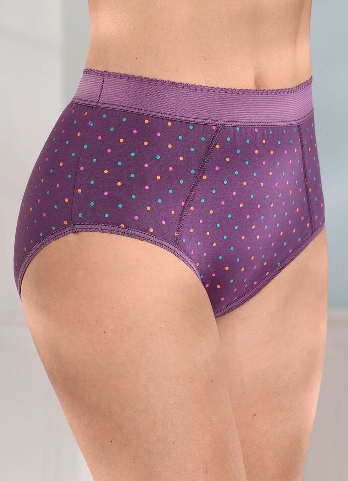 F&uuml;nferpack Formslips mit buntem Punktedessin 