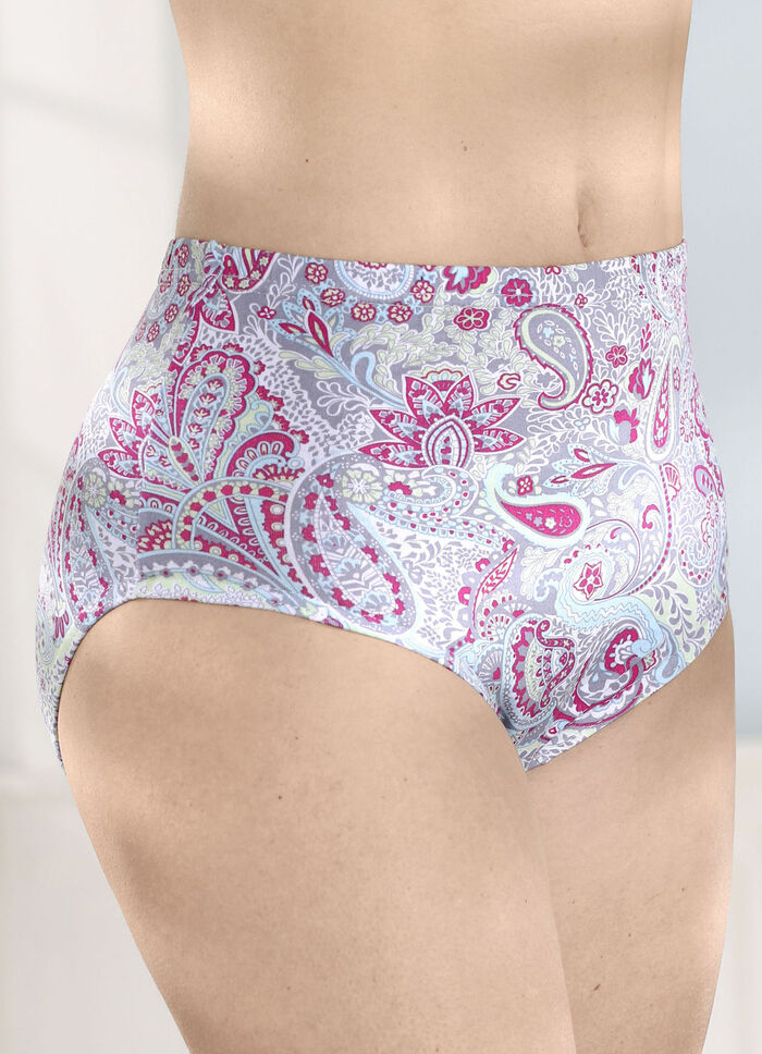 Fünferpack Slips mit Paisley-Dessin 