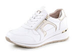 ELENA EDEN, sytlische Damen-Sneaker, Weite H, mit herausnehmbarem Fußbett WEISS-GOLD