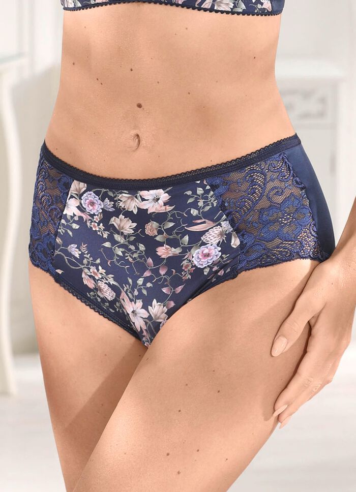 Miss Mary Slip mit farbharmonischem Floraldessin 