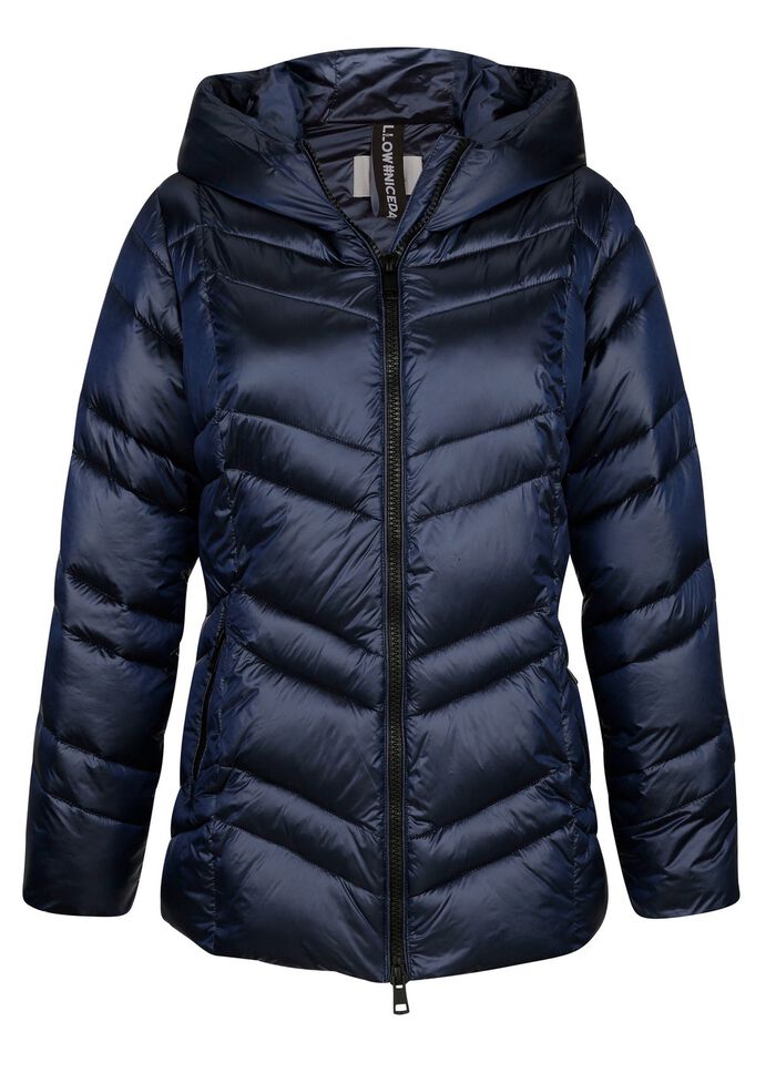 Steppjacke mit fester Kapuze 