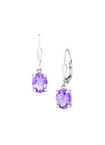 Entzückende Ohrhänger mit echt Amethyst 