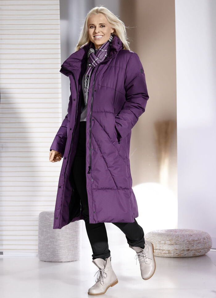 Funktionsmantel mit verstaubarer Kapuze AMETHYST