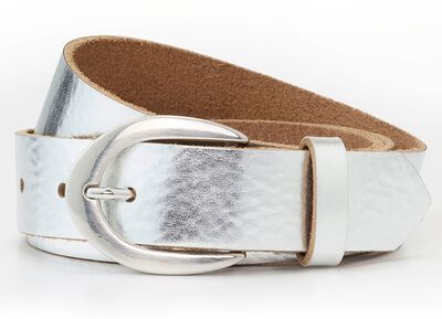 Modischer Damen-Gürtel, aus Leder, 3 cm breit 