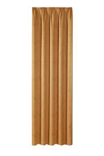 Blickdichter Verdunkelungsschal mit Kräuselband COGNAC