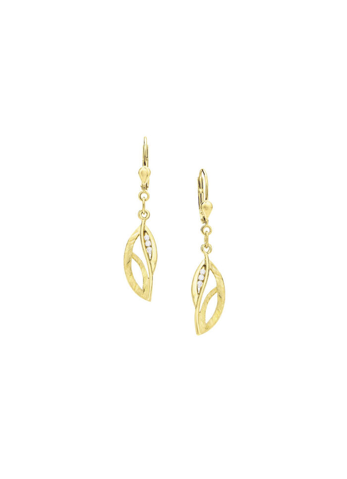Ohrringe aus Gold mit Zirkonia 