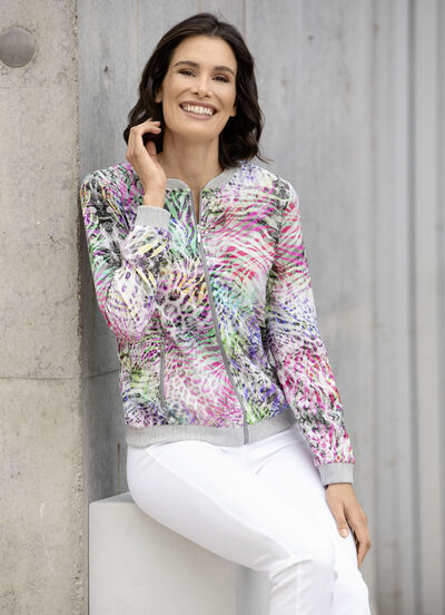 Blusenjacke in Multicolor 
