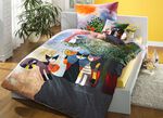 Bettw&auml;sche-Garnitur mit Rosina Wachtmeister-Motiv BUNT