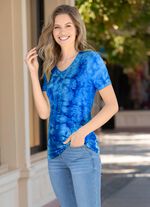 Shirt in markanter Batik-Optik in 2 Farben 