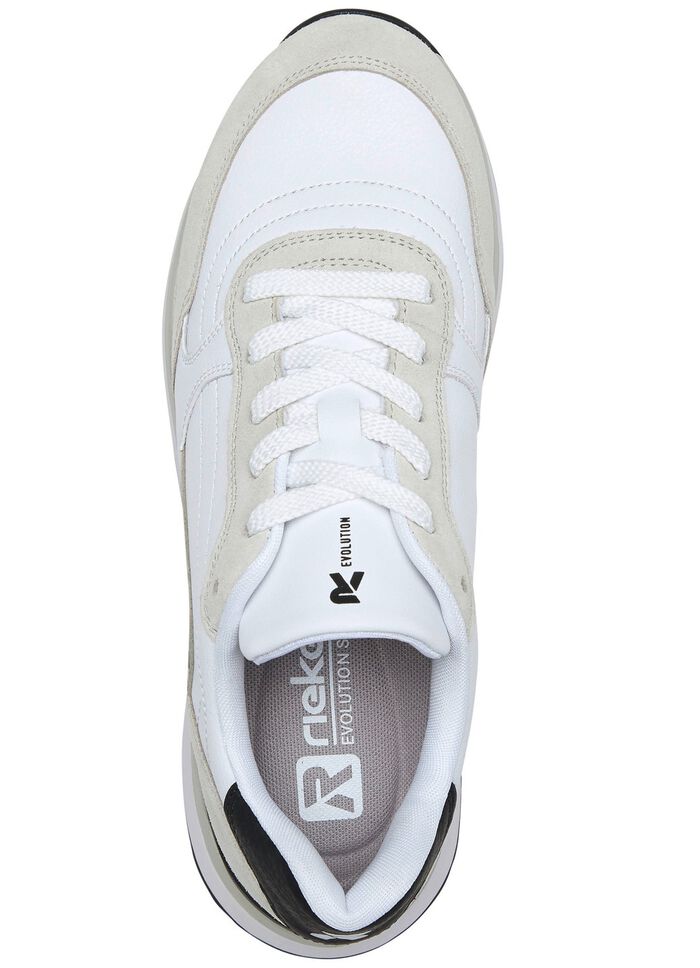 Rieker Sneaker mit interessantem Zebra-Druck WEISS