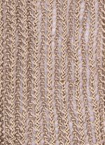 Pullover aus edel gl&auml;nzendem B&auml;ndchengarn SANDBEIGE