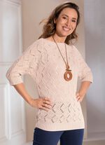 Pullover in Fledermausform 