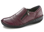 ELENA EDEN, bequeme Damen-Slipper, Weite G, mit herausnehmbarem Fußbett BURGUND
